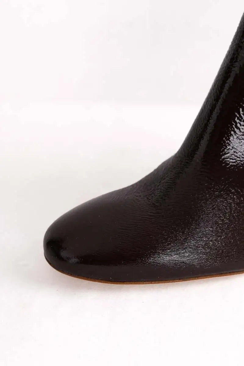 Boots LK Bennett Conway Bordeaux en Cuir verni