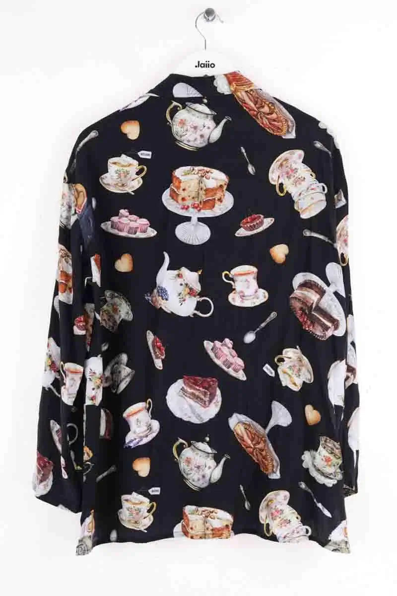 Chemise Moschino Noir en Soie