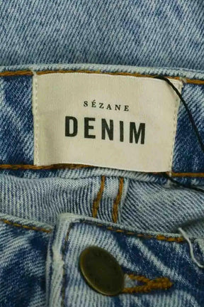Jean slim Sézane Bleu en Coton - élasthanne