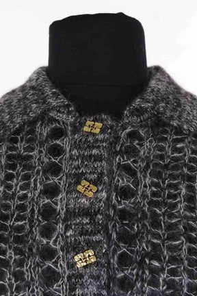 Pull Ganni Anthracite en Laine