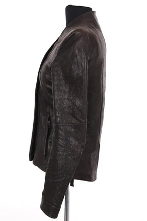 Veste Helmut Lang Marron en Cuir