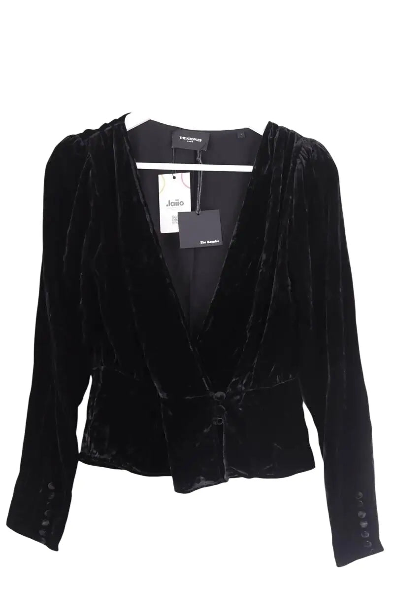 Blouse The Kooples Noir en Viscose, taille S - Seconde Main