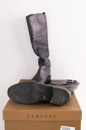 Bottes Sartore Noir en Cuir