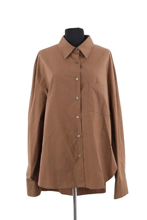Chemise The Frankie Shop Marron en Coton, taille L - Seconde Main