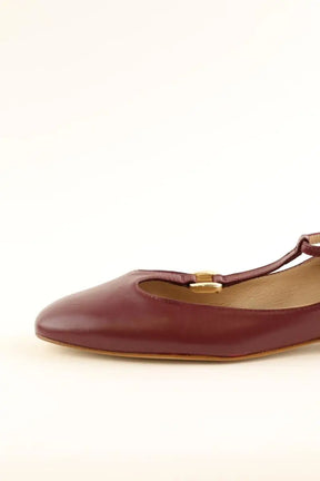 Ballerines LK Bennett Minna Bordeaux en Cuir