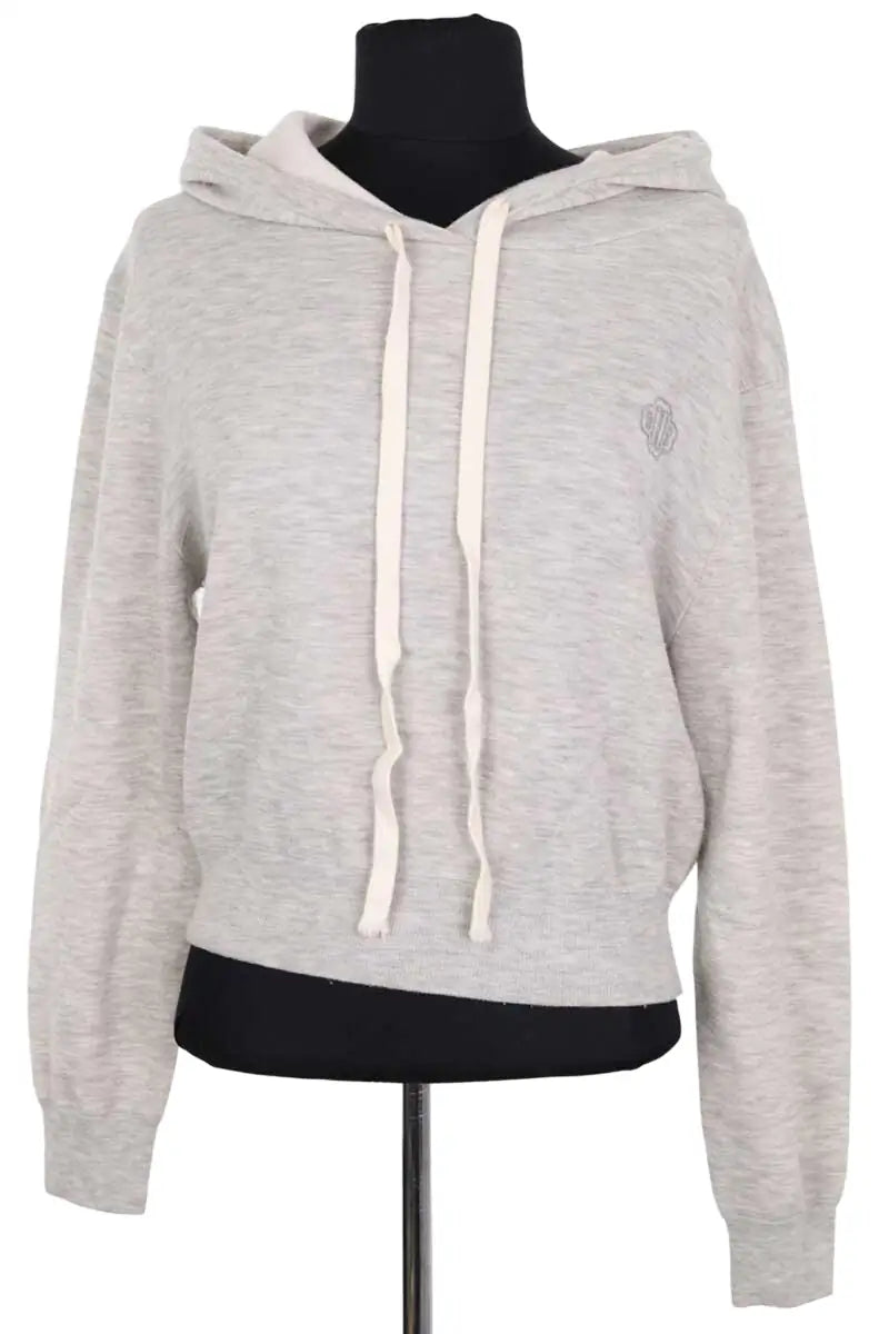 Sweatshirt Maje Gris en Coton, taille S - Seconde Main