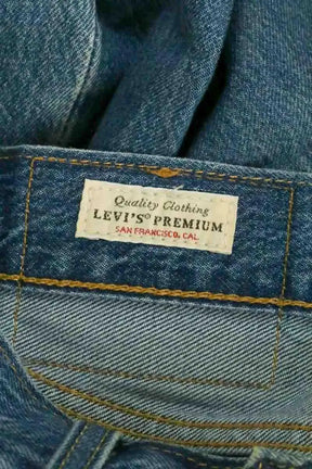 Jean droit Levi's 501 Bleu en Coton