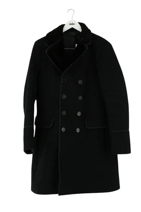 Manteau Burberry Noir en Laine, taille XL - Seconde Main