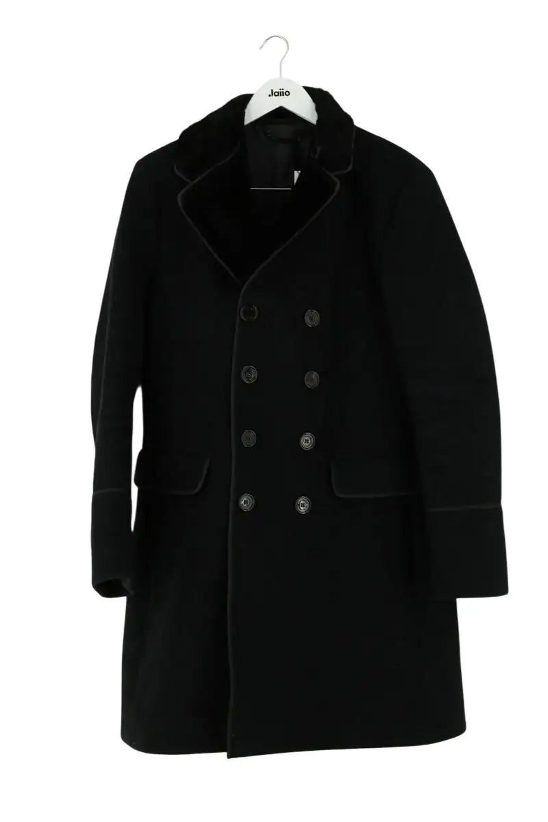 Manteau Burberry Noir en Laine, taille XL - Seconde Main