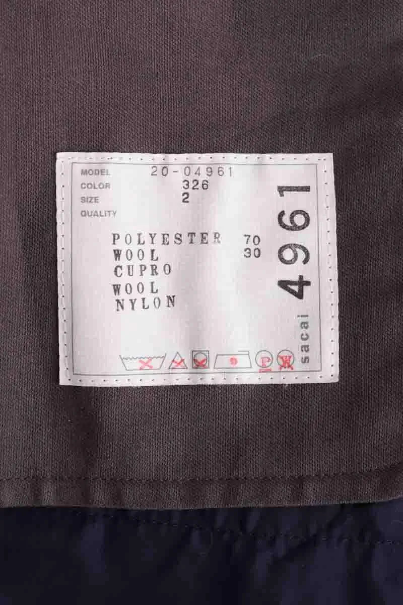 Blazer Sacai Gris en Laine
