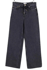 Jean large Ganni Anthracite en Coton, taille XS - Seconde Main