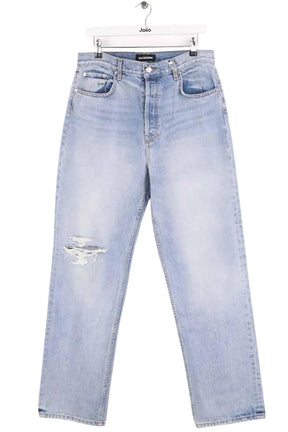 Jean droit EB Denim Bleu en Coton, taille XL - Seconde Main