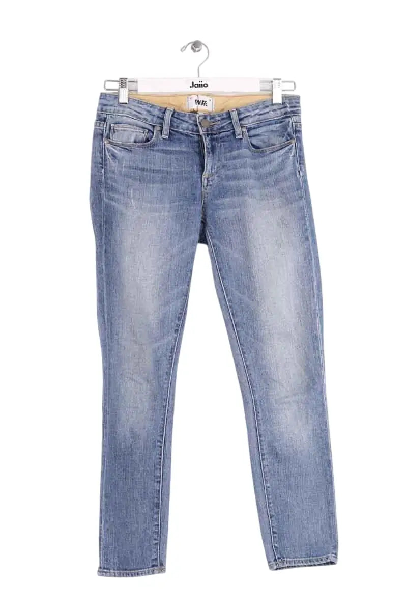 Jean slim Paige Bleu en Coton, taille S - Seconde Main