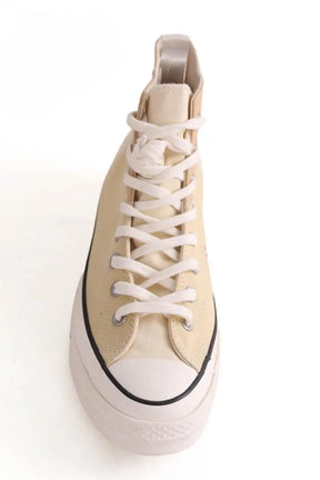 Baskets hautes Converse Jaune en Tissu