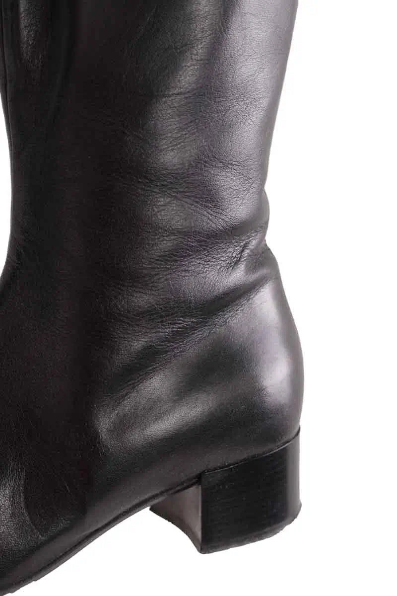 Bottes Carel Noir en Cuir