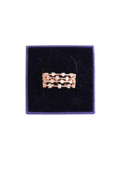 Bague 4 anneaux  Swarovski Rose en Métal, taille XXL - Seconde Main