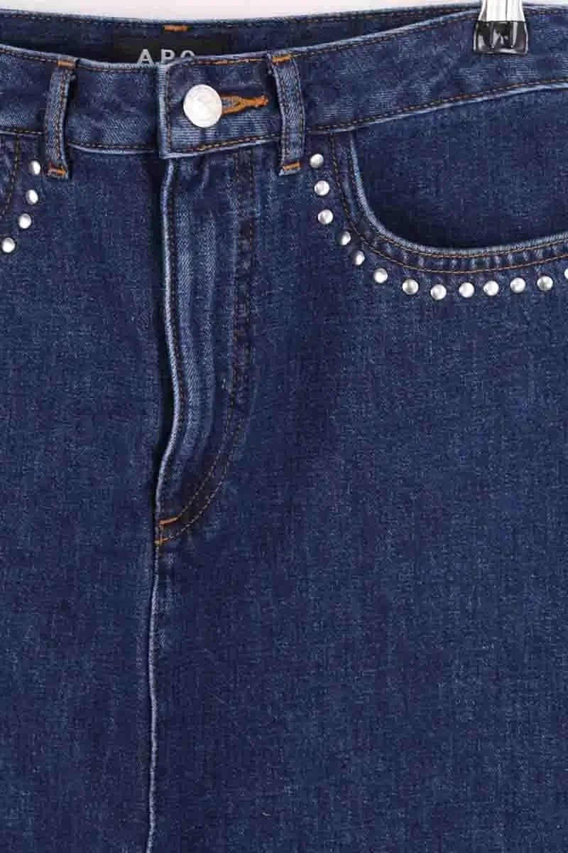Jupe APC Bleu en Coton