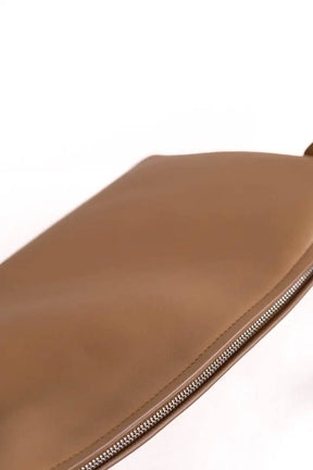 Sac porté épaule Courrèges Cuff Camel en Cuir