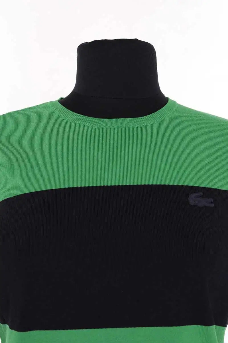 Top Lacoste Vert en Viscose