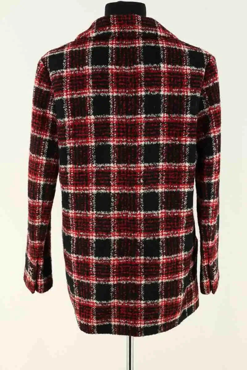 Manteau Maje Rouge en Laine