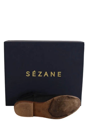 Boots Sézane Noir en Cuir