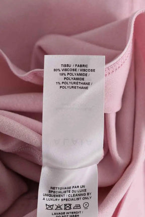 Top Alaïa Rose en Viscose