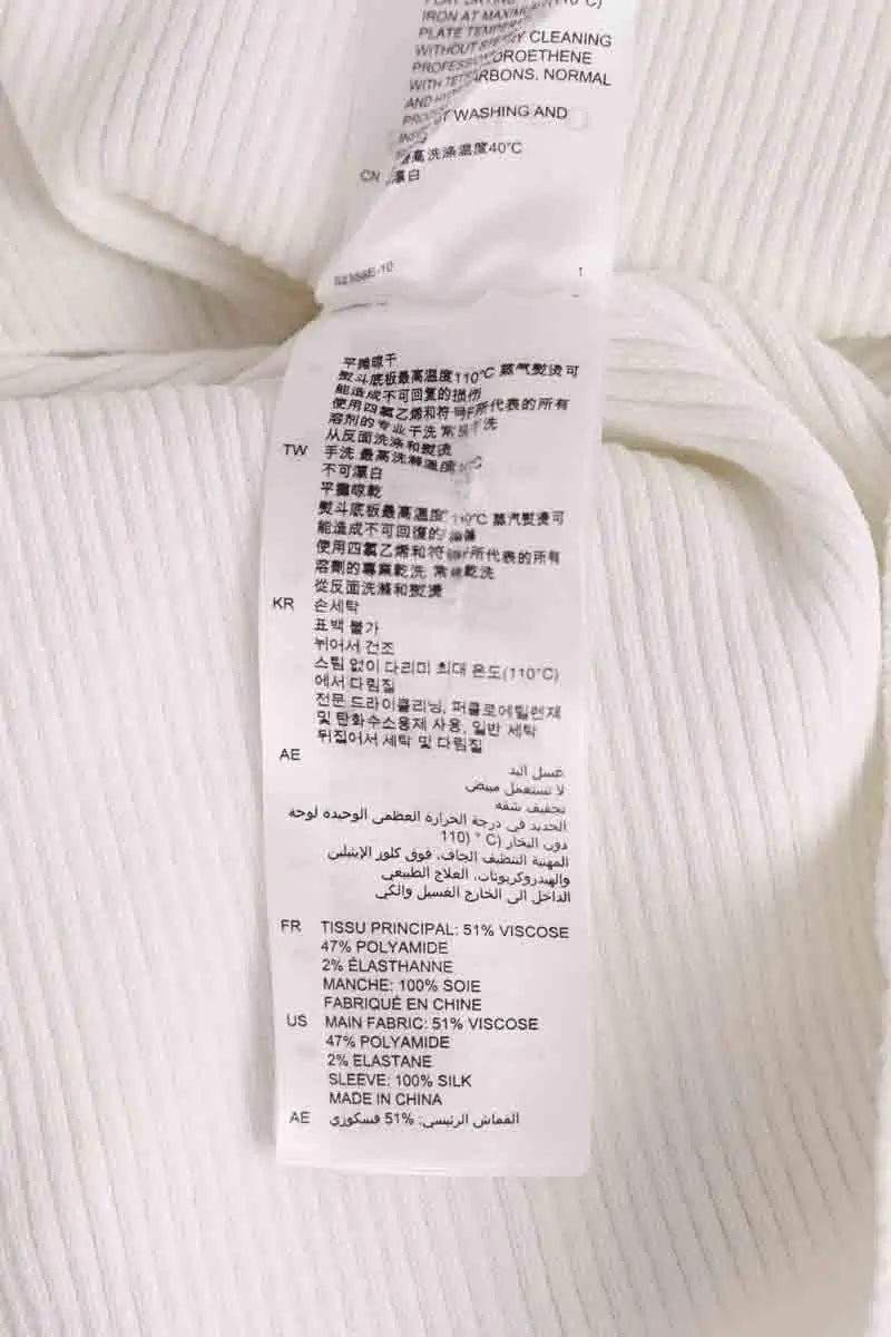 Top Sandro Blanc en Viscose