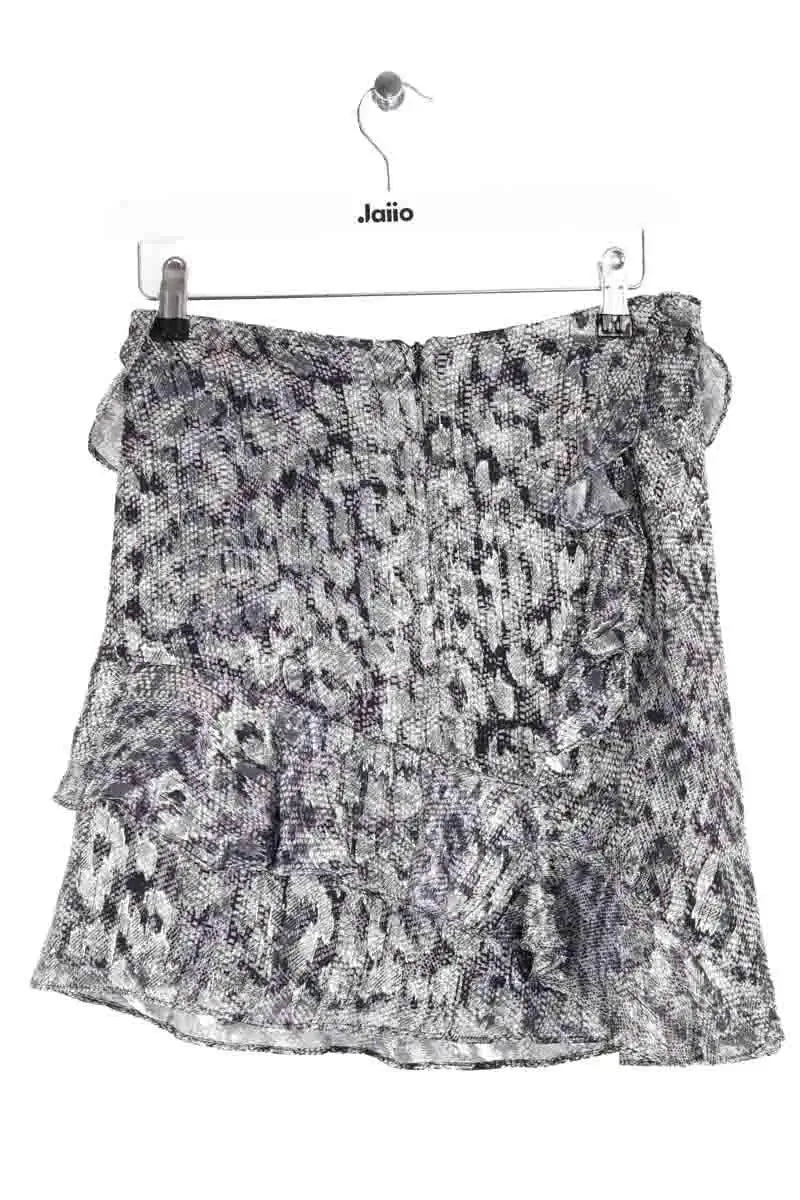 Jupe The Kooples Argent en Soie