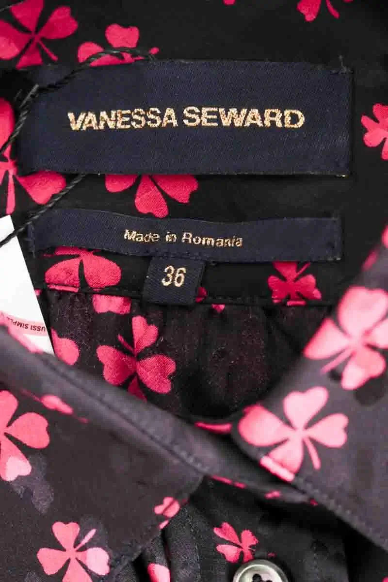 Chemise Vanessa Seward Rose en Soie