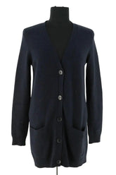 Cardigan Tory Burch Bleu en Laine, taille S - Seconde Main