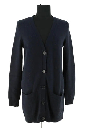 Cardigan Tory Burch Bleu en Laine, taille S - Seconde Main