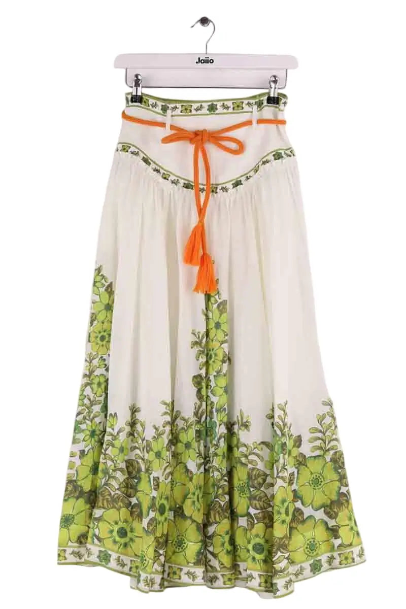 Jupe Alemais Blanc en Lin, taille XS - Seconde Main