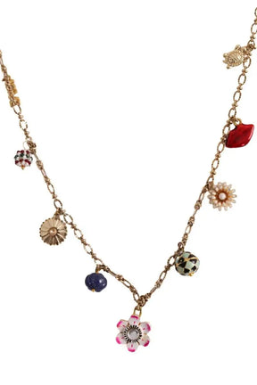 Collier Monoki Grigri soleil Multicolore en Métal