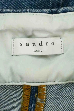 Bermuda Sandro Bleu en Coton