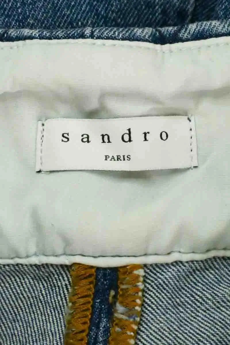 Bermuda Sandro Bleu en Coton