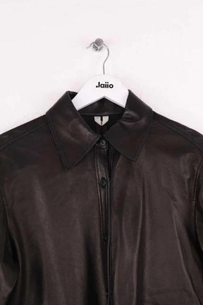 Chemise Arket Noir en Cuir