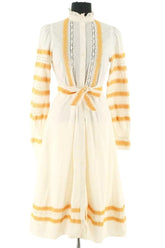 Robe Sézane Beige en Coton, taille XS - Seconde Main