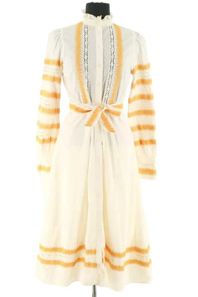 Robe Sézane Beige en Coton, taille XS - Seconde Main