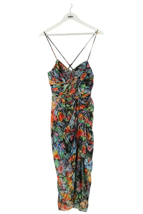 Robe The Kooples Multicolore en Soie, taille S - Seconde Main