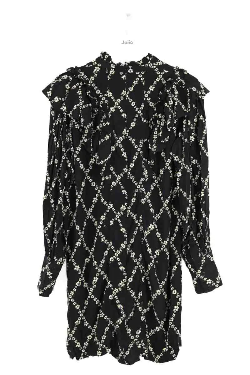 Robe Ganni Noir en Viscose