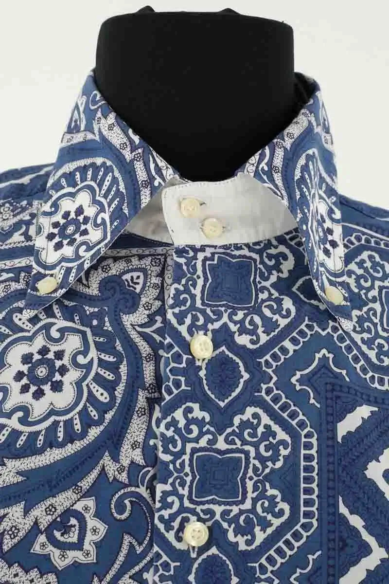 Chemise Etro Bleu en Coton