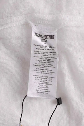 T-shirt Zadig & Voltaire Blanc en Lin