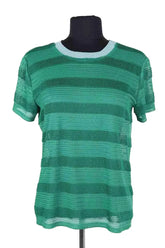 T-shirt Maje Vert en Synthétique, taille S - Seconde Main