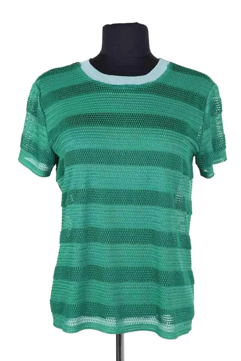 T-shirt Maje Vert en Synthétique, taille S - Seconde Main