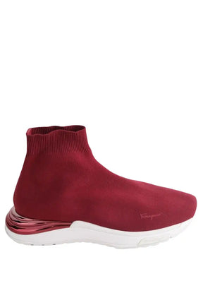 Baskets Salvatore Ferragamo Bordeaux en Tissu, taille 37 - Seconde Main