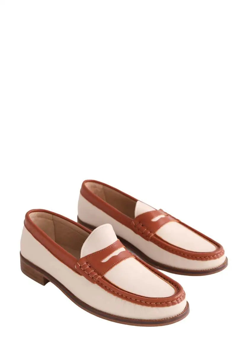 Mocassins LK Bennett Solaris Ecru en Cuir