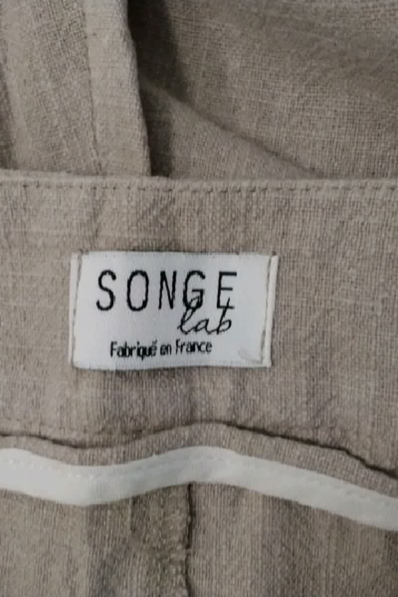 Pantalon large Songe Lab  Beige