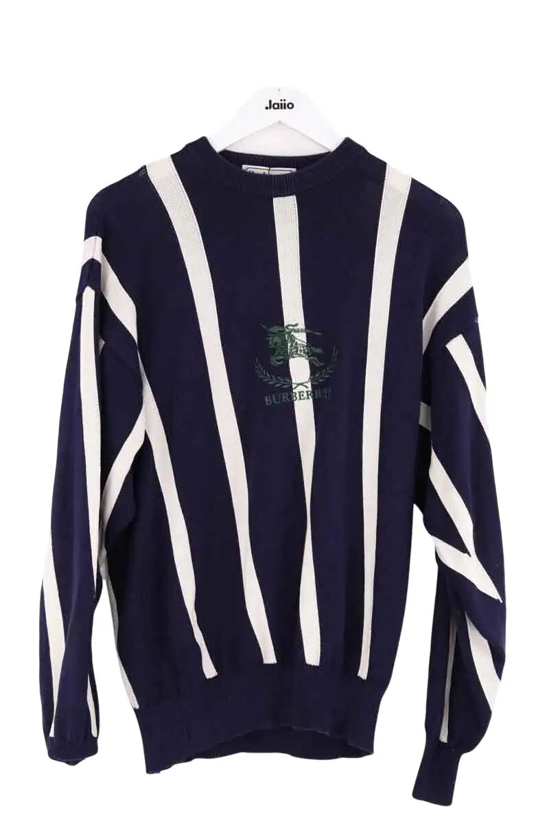 Pull Burberry Bleu en Coton, taille L - Seconde Main