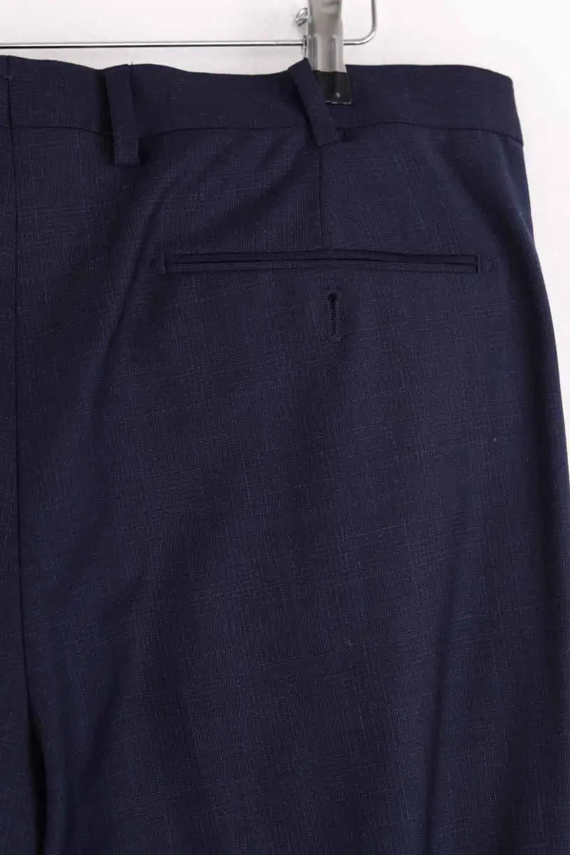 Pantalon droit Salvatore Ferragamo Bleu en Laine