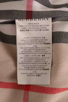 Trench-coat Burberry Beige en Coton